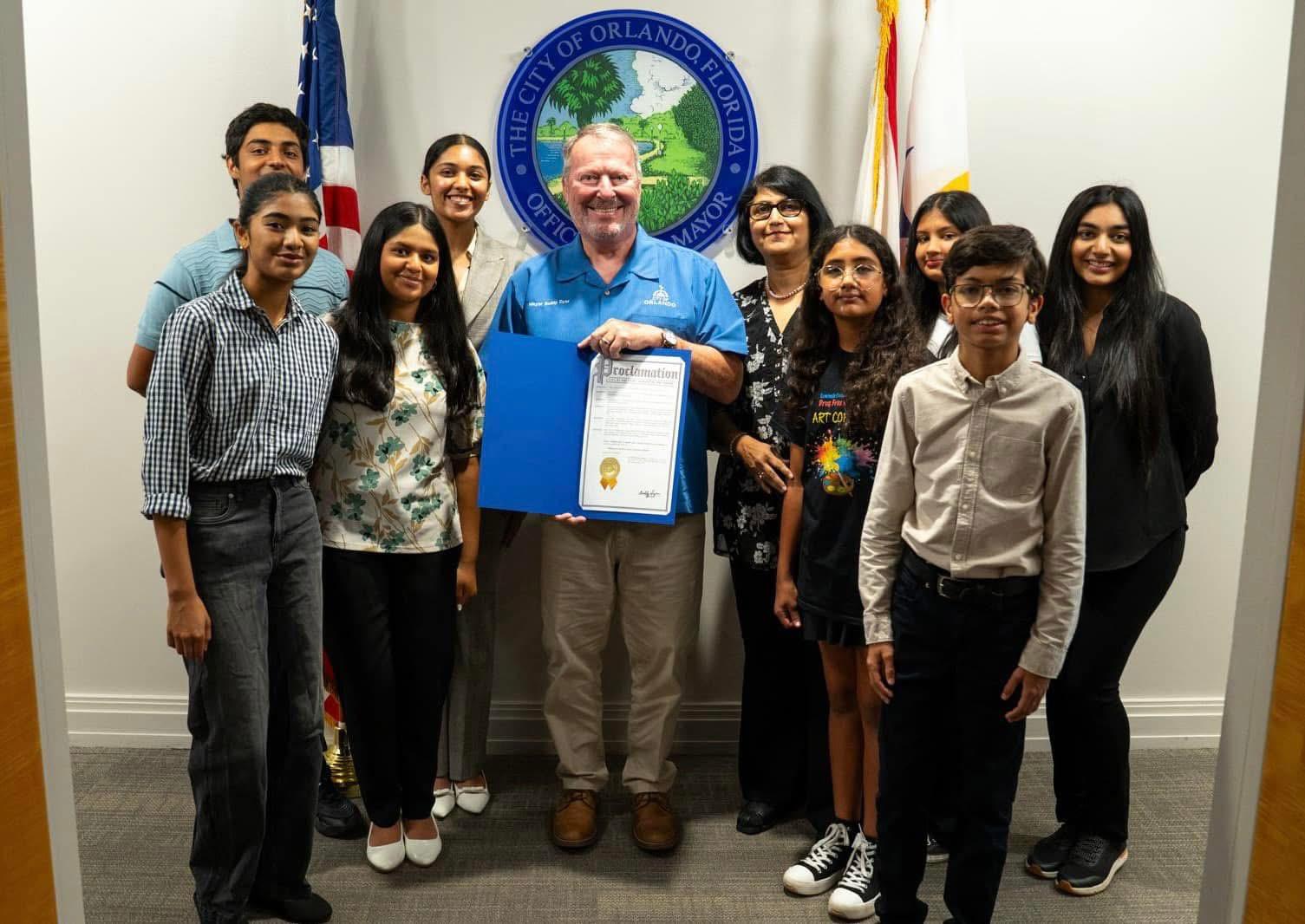 Received proclamation from Mayor Buddy Dyer